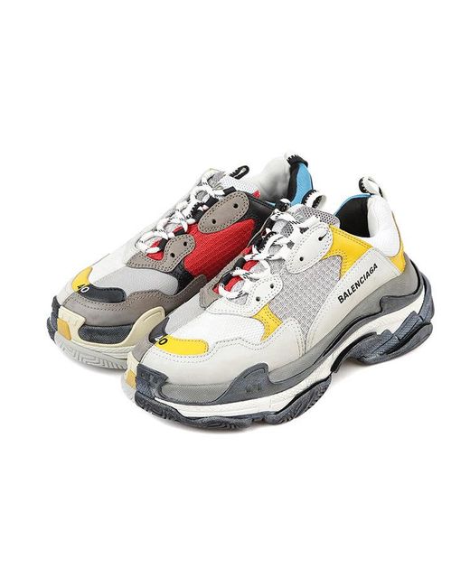 Balenciaga White Triple S Sneaker 'Split' for men