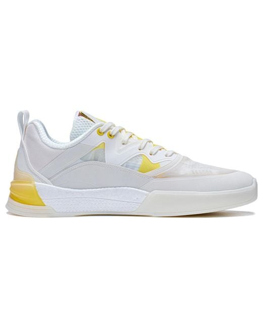 Li-ning White Ellington Skateboarding Shoes for men