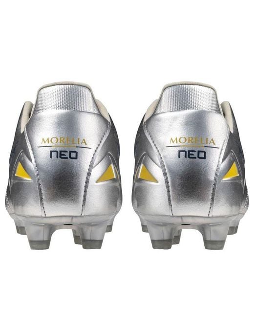 Mizuno Morelia Neo 4 Pro Fg 'Platinum Pack Galaxy Cool' in Gray