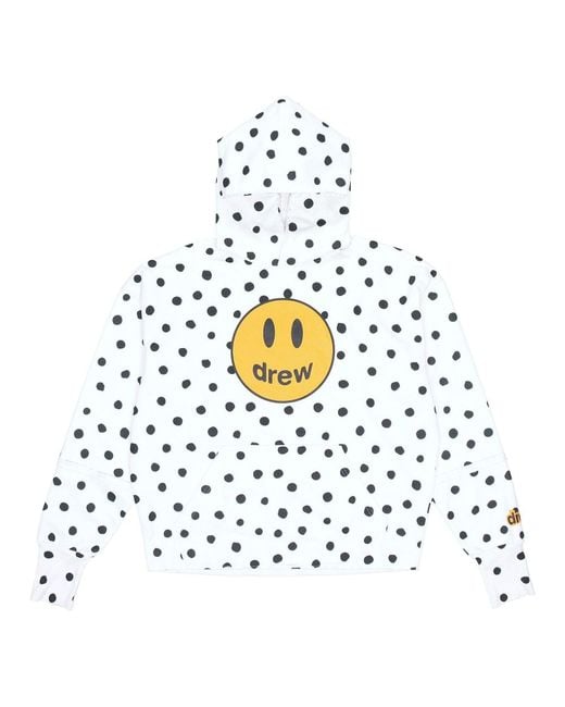 Drew House White Mascot Deconstructed Hoodie for men