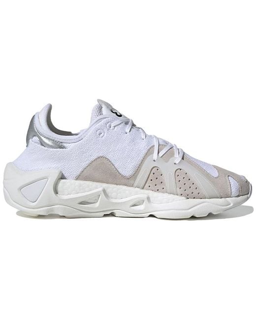 Adidas White Y-3 Fyw S-97 Knitted Sports Shoe for men
