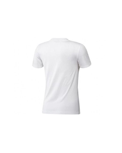 Adidas White (Wmns) E Lin Slim T Sports Stylish Short Sleeve