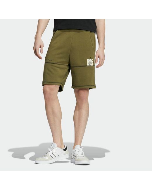 Adidas Green Neo Shorts for men