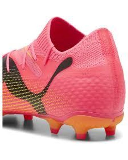 PUMA Pink Future 7 Pro Fg/Ag Lace Up Soccer Sneakers for men