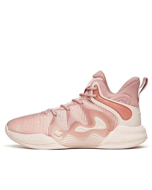 Anta Pink Klay Thompson 1.0 The Mountain Basketball Shoes for men