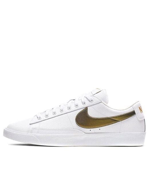 Nike White Blazer Low Premium Metallic' for men
