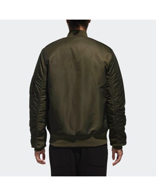 Adidas Green Neo Graphics Bomber Army Running Jas Sport Kleding Wind-Proof Hoodies Comfortable for men