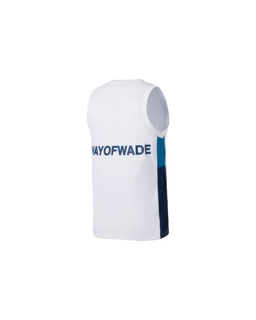 Li-ning Blue Way Of Wade Logo Basketball Jersey for men