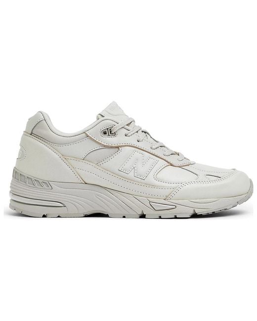 New Balance White 991 'Off' for men