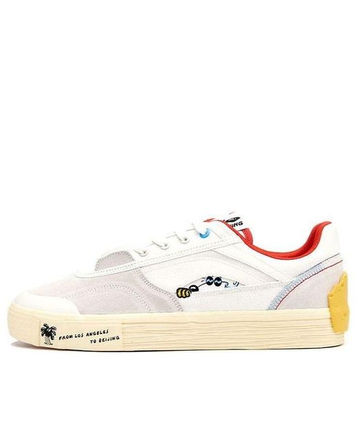 Li-ning White Steven Harrington X Ollie Skate Shoes for men