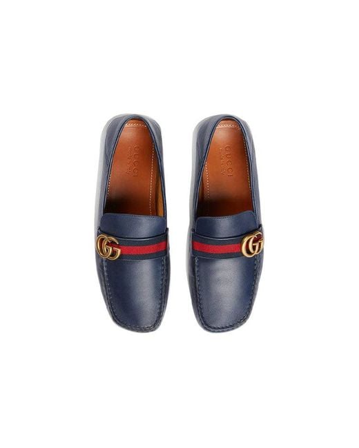 Gucci Blue Horsebit Loafers Moccasins for men