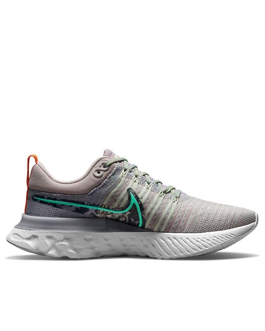 Nike Gray (Wmns) React Infinity Run Flyknit 2 Ash Light Menta'