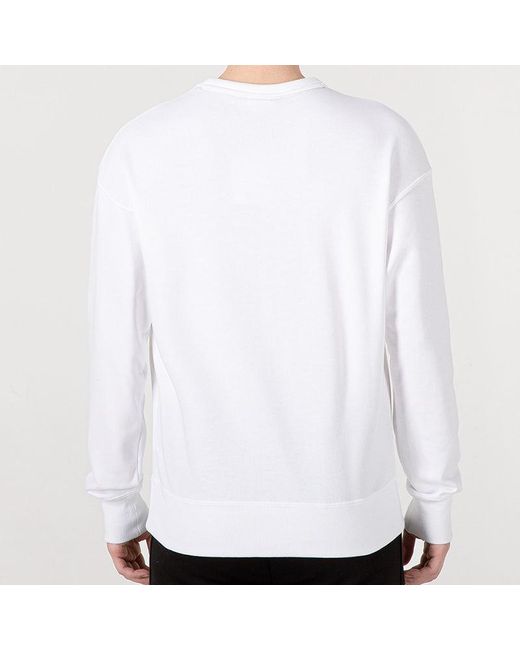 PUMA White Emb Logo Sweatshirt for men