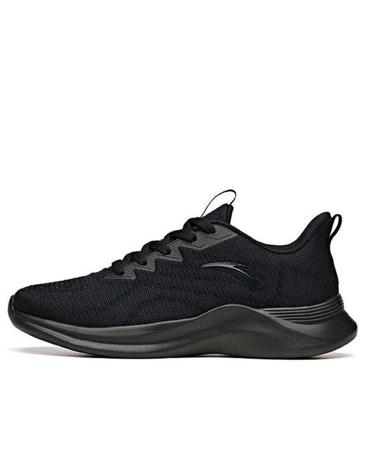 Anta Black Running Series Sneakers Shock-Absorbing' for men