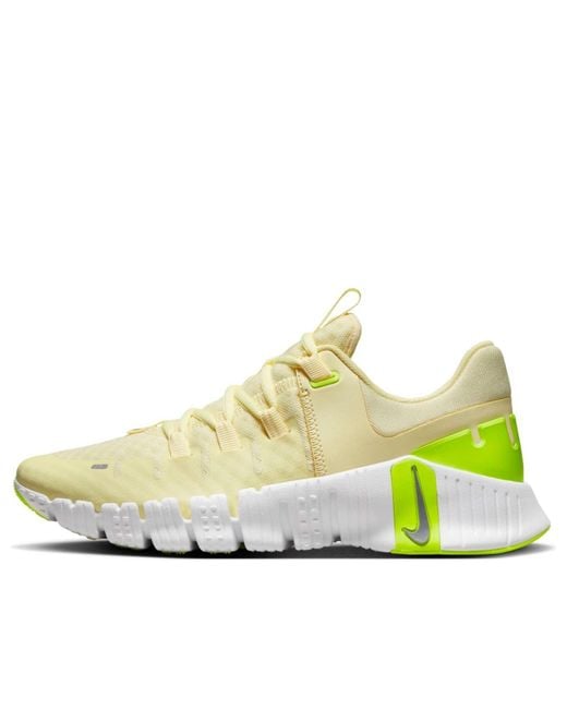 Nike White (Wmns) Free Metcon 5 'Citron Tint Volt'