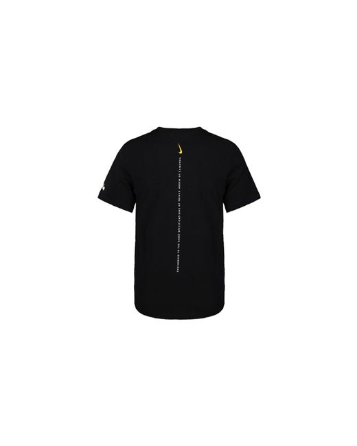 Nike Black Giannis Swoosh Freak Logo T-Shirt for men