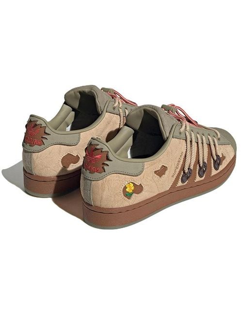 adidas Originals Superstar X Melting Sadness in Brown for