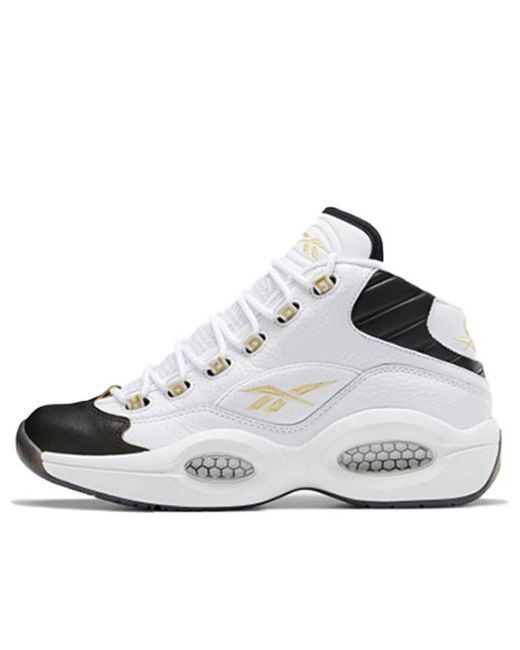 Reebok Question Mid 'respect My Shine' in White for Men | Lyst