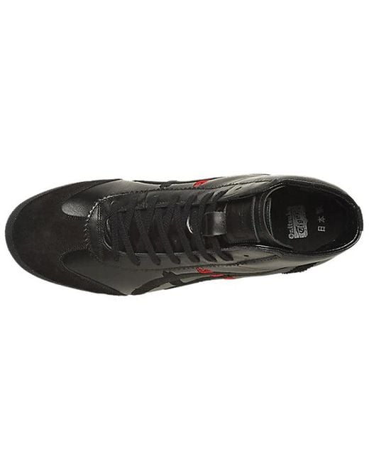Onitsuka Tiger Black Mexico Mid Runner Dx Leather' for men