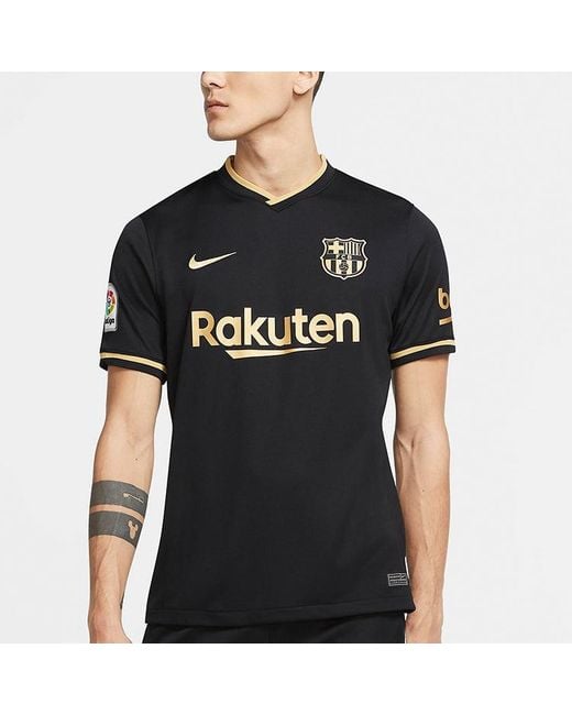 Nike Black Fc Barcelona 20/21 Fan Edition Jersey for men