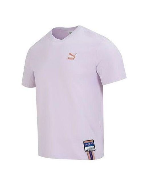 PUMA Purple Sportswear Logo Tee for men