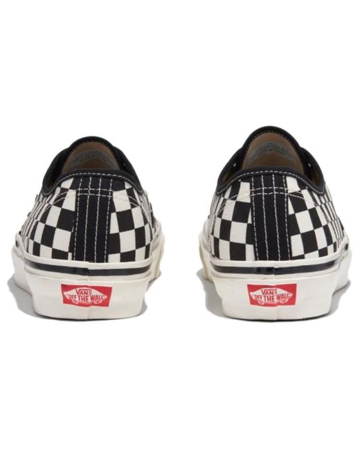 Vans Black Authentic Checkerboard for men