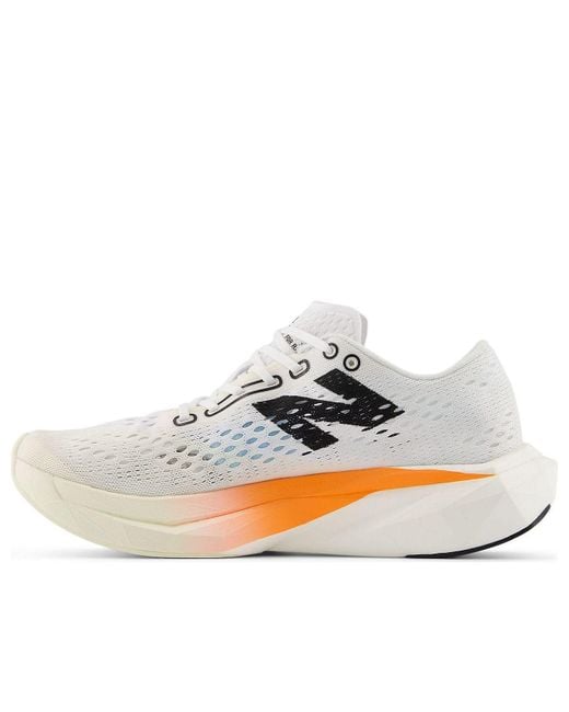 New Balance White (Wmns) Fuelcell Supercomp Pacer V2 'Hot Mango'