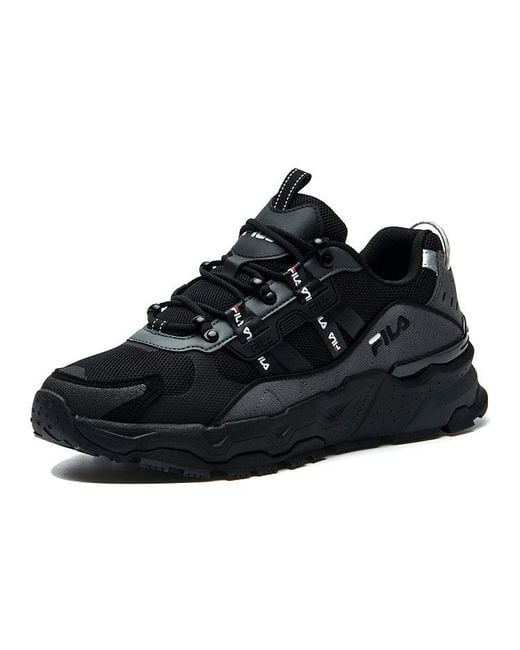 Fila Black Fashion Sneakers Low Running Shoes for men