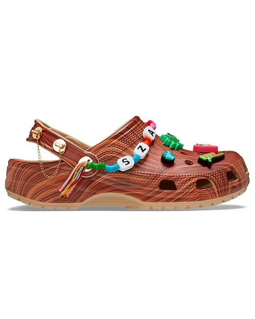 CROCSTM Red Sza X Classic Clog 'Woodgrain' for men