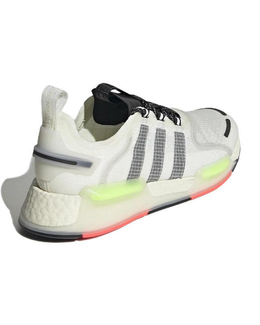 Adidas Mens Nmd V3 Lace Up Sneakers Shoes Casual - White, White, 5 for men