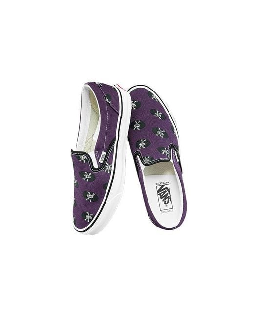 Vans Blue Wacko Maria X Og Classic Slip-On Records' for men