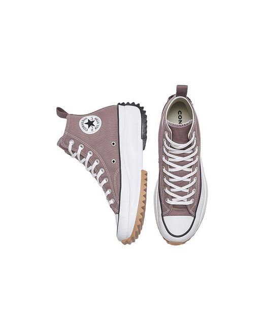 Converse Purple Run Star Hike High 'Saddle' for men
