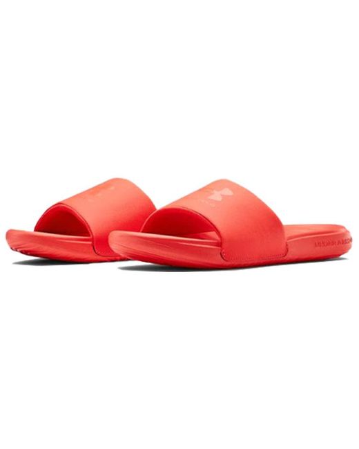 Under Armour Red Ansa Fixed Slide 'Beta' for men
