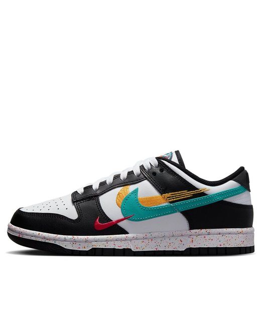 Nike Black (Wmns) Dunk Low 'Multi-Swoosh'