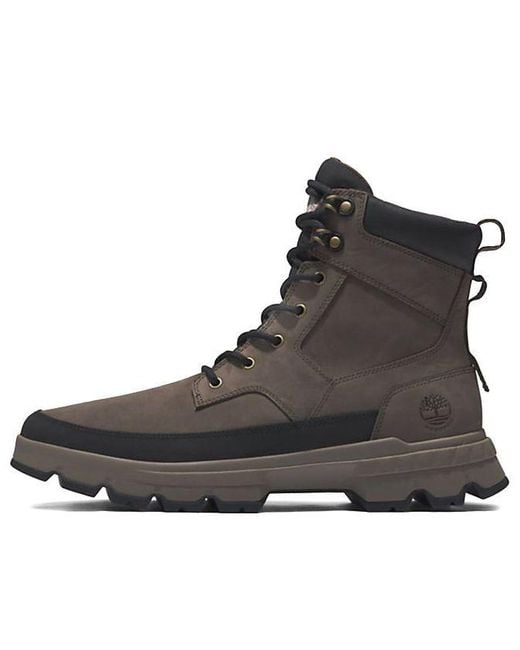 Timberland Black Originals Ultra Greenstride Waterproof Boots 'Dark Nubuck' for men