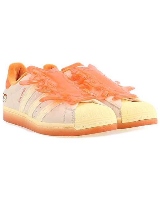 Adidas Orange Melting Sadness X Superstar 'Hotdog' for men