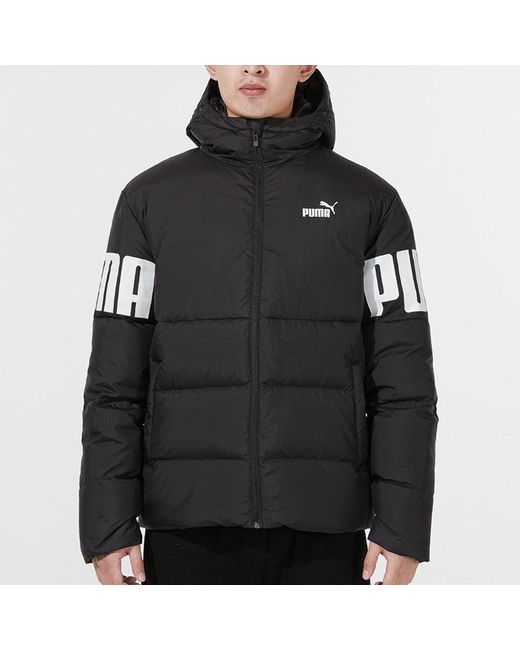 PUMA Black Full Sleeve Printed Jacket for men