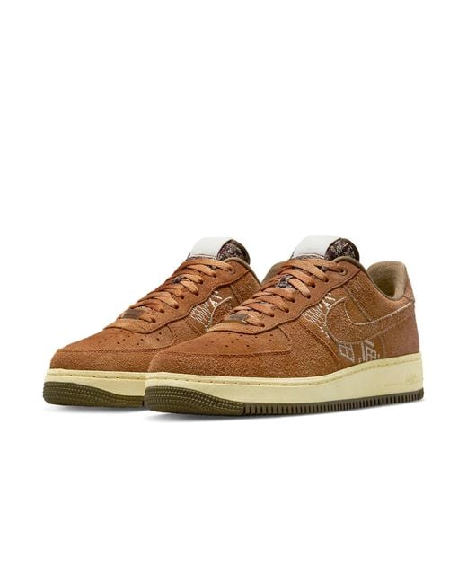 Nike Brown Air Force 1 Low 'Nai-Ke for men