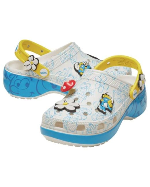 CROCSTM Blue (Wmns) X The Smurfs Platform Clog 'Smurfette'