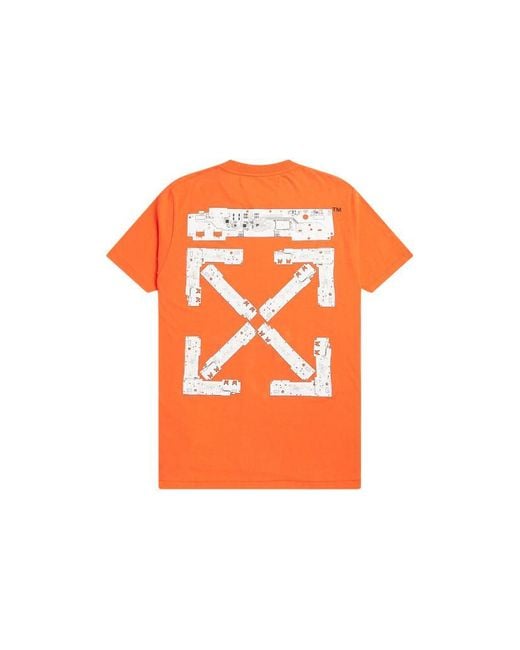 Off-White c/o Virgil Abloh Orange X Teenage Engineering Crossover Ss22 Logo Printing Round Neck Short Sleeve T-Shirt for men