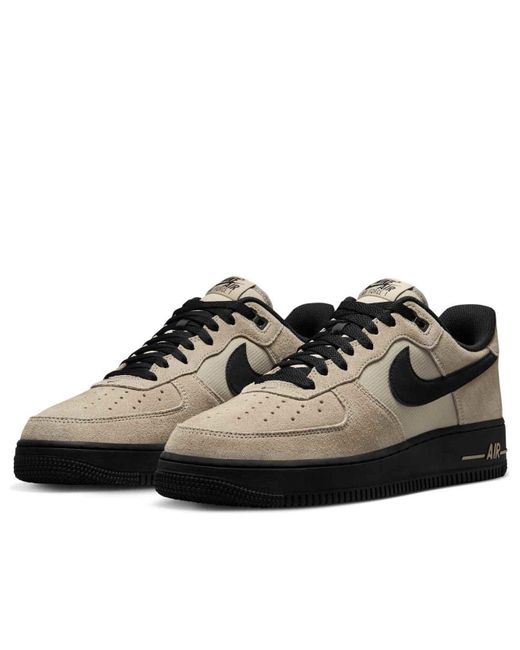 Nike Black Air Force 1 '07 Lv8 'Desert Khaki' for men