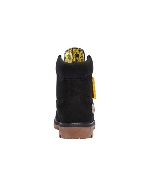 Timberland Black Spongebob Squarepants X 6-Inch Waterproof Boots for men