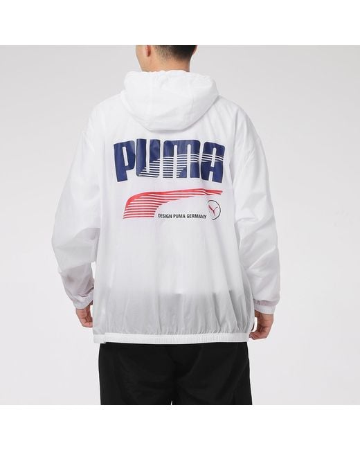 PUMA White Decor 8 Lightweight Woven Jacket for men