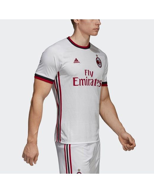 Adidas White Calhanoglu Milan 17/18 Fan Edition Away Jersey for men