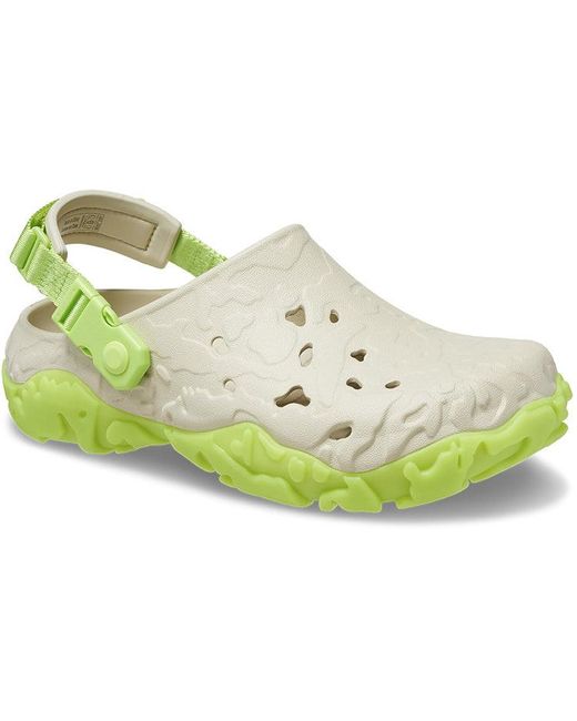 CROCSTM Green All-Terrain Atlas Clog 'Bone Limeade' for men