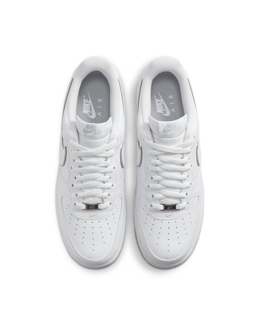 Nike White Air Force 1 '07 Wolf' for men