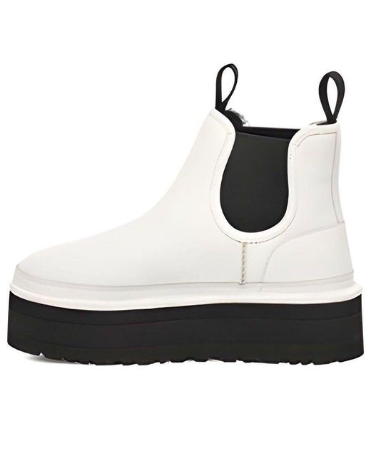 Ugg Black (Wmns) Neumel Platform Chelsea Boot 'Pebbled'