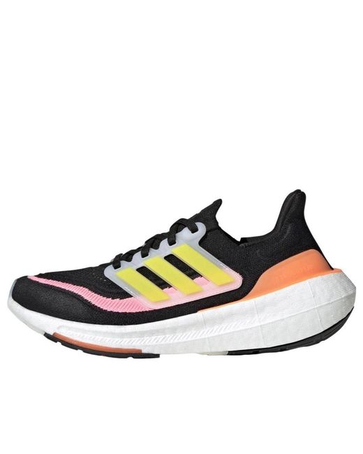 Adidas Blue Womens Ultraboost Ultra Boost Light Running Sneakers Shoes - Black, Yellow, Black, Yellow, 8 Uk