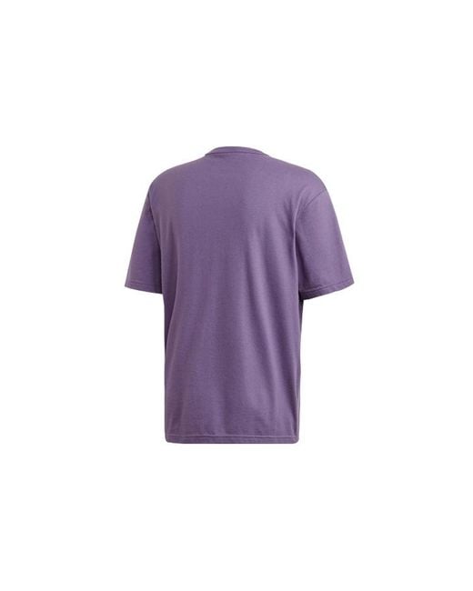 Adidas Purple Originals Ss20 R.V.Y Printing Short Sleeve for men