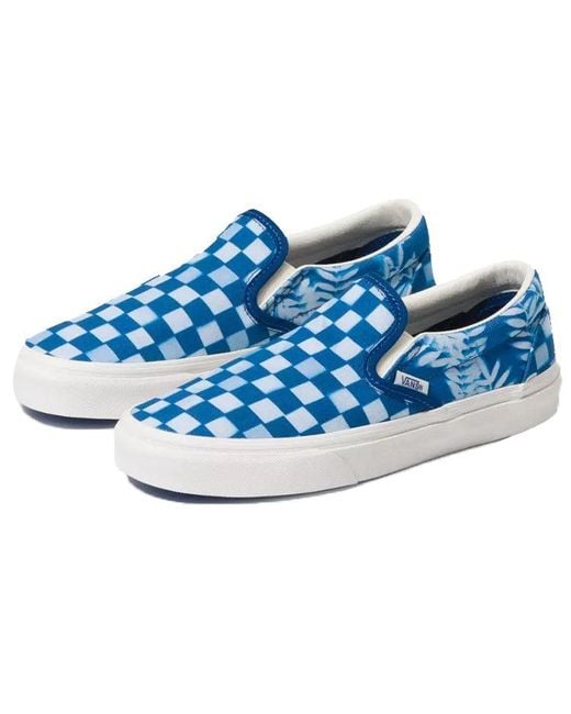 Vans Blue Classic Slip-On 'Solar Floral True' for men